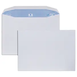 Boite de 250 enveloppes MSPA blanches 229x324 90g gommées photo du produit