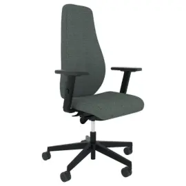 Siège BJARG grand dossier tapissé synchrone accotoirs 4D gris monté photo du produit