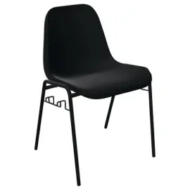 Chaise coque Beta accrochable - noir photo du produit