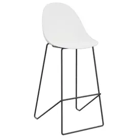 2 Chaises hautes VOID piétement luge Blanc photo du produit