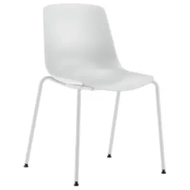 chaise polypro blanche 4 pieds blanc photo du produit