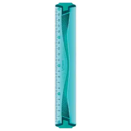Règle plate 20 cm - INCASSABLE, coloris assortis bleu ou vert photo du produit