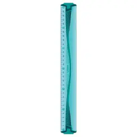 Règle plate 30 cm - INCASSABLE, coloris assortis bleu ou vert photo du produit