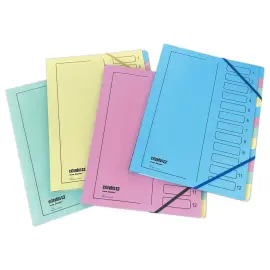 Trieur avec élastique - dos extensible renforcé - 12 compartiments photo du produit