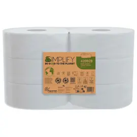 Carton de 6 rouleaux de papier toilette Maxi JumboSimplify photo du produit