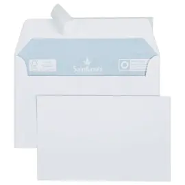 Boite de 20 cartes Bristol 82x128 220g +  enveloppes blanches 90x140 100 g/m² photo du produit