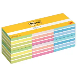 6 Notes Cube Post-it® 76x76 mm - 450 feuilles - coloris  assortis photo du produit