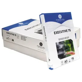 3 Ramettes de 500 feuilles de papier blanc - A3 - 75g - EXECUTIVE 75 - FIDUCIAL photo du produit