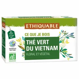 20 Sachets de thé vert Vietnam BIO -ETHIQUABLE photo du produit