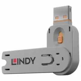 Clé pour bloqueurs de port USB Type A - avec 4 verrous, Orange photo du produit