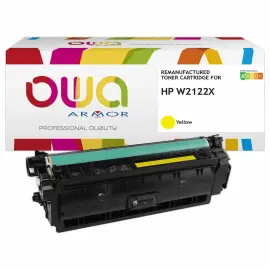 Toner OWA équivalent HP W2122X Jaune photo du produit