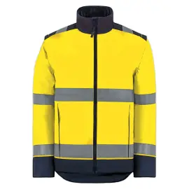 Gilet jaune haute visibilit&eacute; E-VISION - Label GRS - Taille XL - T2S photo du produit