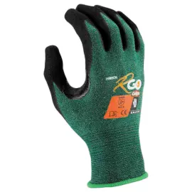 10 Paires de gants J18 mousse nitrile - vert/noir - Taille 11 - RG photo du produit