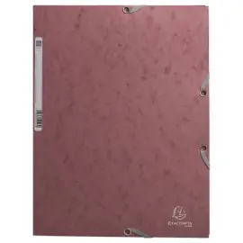 Chemises élastiques 3 rabats Skandi - vieux rose - EXACOMPTA photo du produit