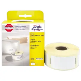 Rouleau de 500 étiquettes blanches 54x25 mm pour DYMO LW 450 photo du produit