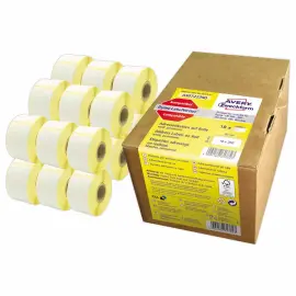 18 Rouleaux de 260 &eacute;tiquettes blanches 36x89 mm pour DYMO LW 450 photo du produit