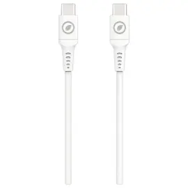 Câble de charge USB-C en plastique recyclé 1,2 m - Blanc photo du produit