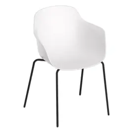 Fauteuil WEEKLY métal blanc monté photo du produit