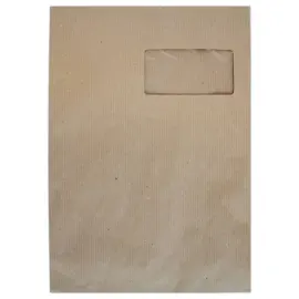 250 Pochettes kraft brun C4 229x324 mm fen50x100mm 80g ferm. siliconée photo du produit