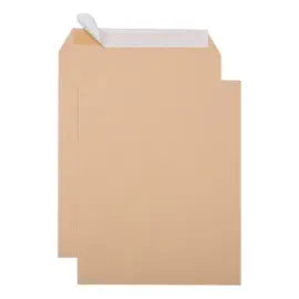 250 Pochettes kraft brun B4 250x353 mm 90gferm. silicon&eacute;e photo du produit