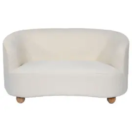 Canapé bouclette 2 places photo du produit