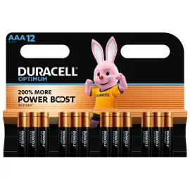 12 DURACELL OPTIMUM AAA x12 photo du produit