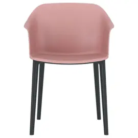 Fauteuil polypro intérieur/ extérieur rose photo du produit