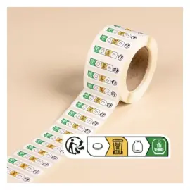 Rouleau de 1000 &eacute;tiquettes 10x40mm INFOTRI photo du produit