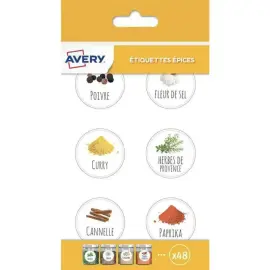 20 Paquets de 48 &eacute;tiquettes &eacute;pices - motifs moderne photo du produit