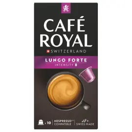10 Capsules de café CAFE ROYAL Lungo Forte - Compatibles Nespresso photo du produit
