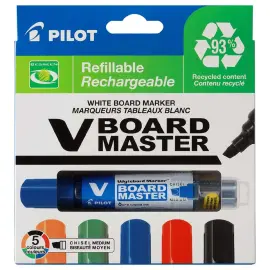 5 5 Marqueurs Vboard - Pointe biseau - Pilot photo du produit