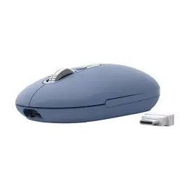 Souris sans fil Seron - Bluetooth + USB-C 2,4 GHz - Bleu - Trust photo du produit