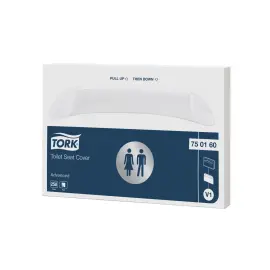 20 Couvre-si&egrave;ges - Jetable - Blanc - Tork photo du produit