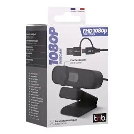 Webcam - 1080p - Micro int&eacute;gr&eacute; - Noir - T'nb photo du produit
