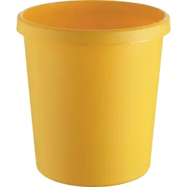 Corbeille &agrave; papier - 18 L - Jaune - Helit photo du produit