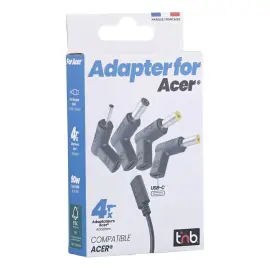 4 embouts chargeurs USB-C - Compatibles ACER - T'nB photo du produit