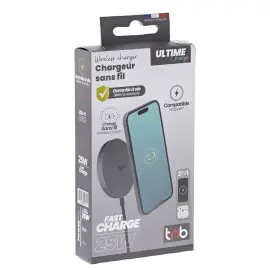 Chargeur &agrave; induction - 25W - Noir - T'nB photo du produit