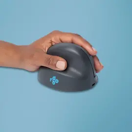 Souris ergonomique sans fil - Gaucher - Bluetooth - Gris - R-Go photo du produit