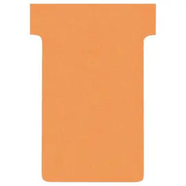 100 Fiches T pour planning - Taille 2 - Orange - NOBO photo du produit