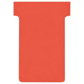 100 Fiches T pour planning - Taille 2 - Rouge - NOBO photo du produit