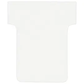 100 Fiches T pour planning - Taille 1,5 - Blanc - NOBO photo du produit