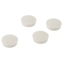 4 Aimants ronds - Ø 32 mm - Blanc photo du produit