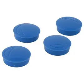 4 Aimants ronds - Ø 32 mm - Bleu photo du produit