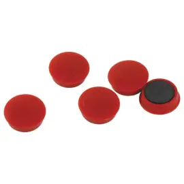 4 Aimants ronds - &Oslash; 32 mm - Rouge photo du produit
