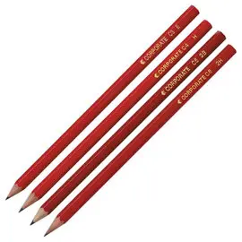 12 crayons à papier à tête coupée - économiques - 2B photo du produit