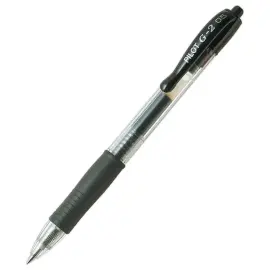 Stylo encre gel r&eacute;tractable et rechargeable G-2 - Noir - Pilot photo du produit