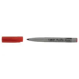 Marqueur Marking Fine ECOlutions - Permanent - Pointe conique - Rouge - BIC photo du produit