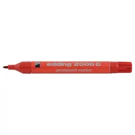 Marqueur permanent 2000 - Pointe ogive - Rouge - EDDING photo du produit