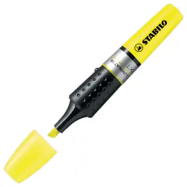 Surligneur LUMINATOR - Encre liquide - Pointe biseaut&eacute;e - Jaune - Stabilo photo du produit