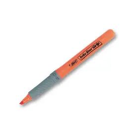 Surligneur à grip Brite Liner - Pointe biseautée - Orange - BIC photo du produit